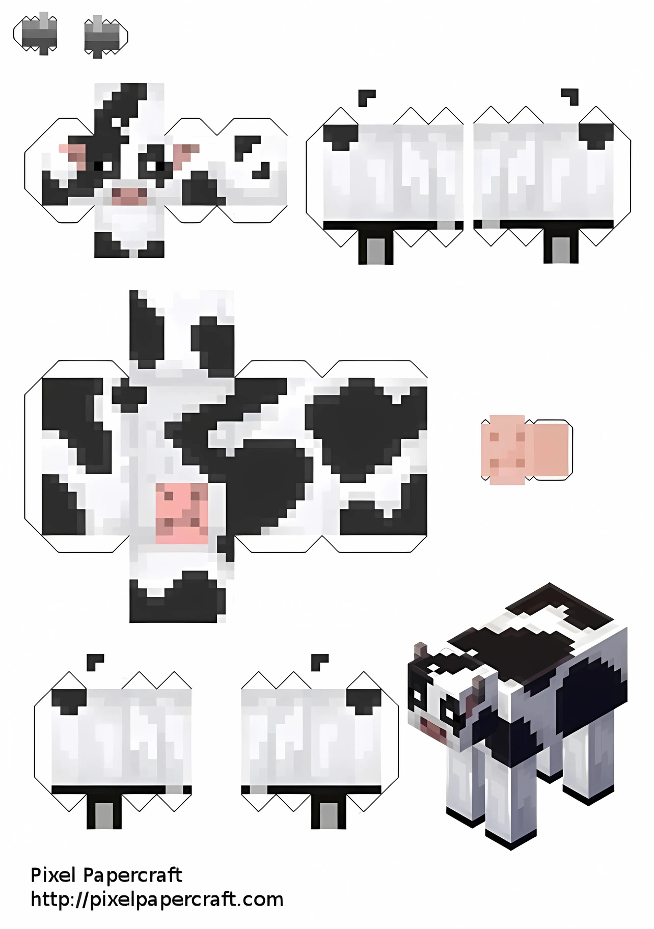 Molde de personagem em blocos